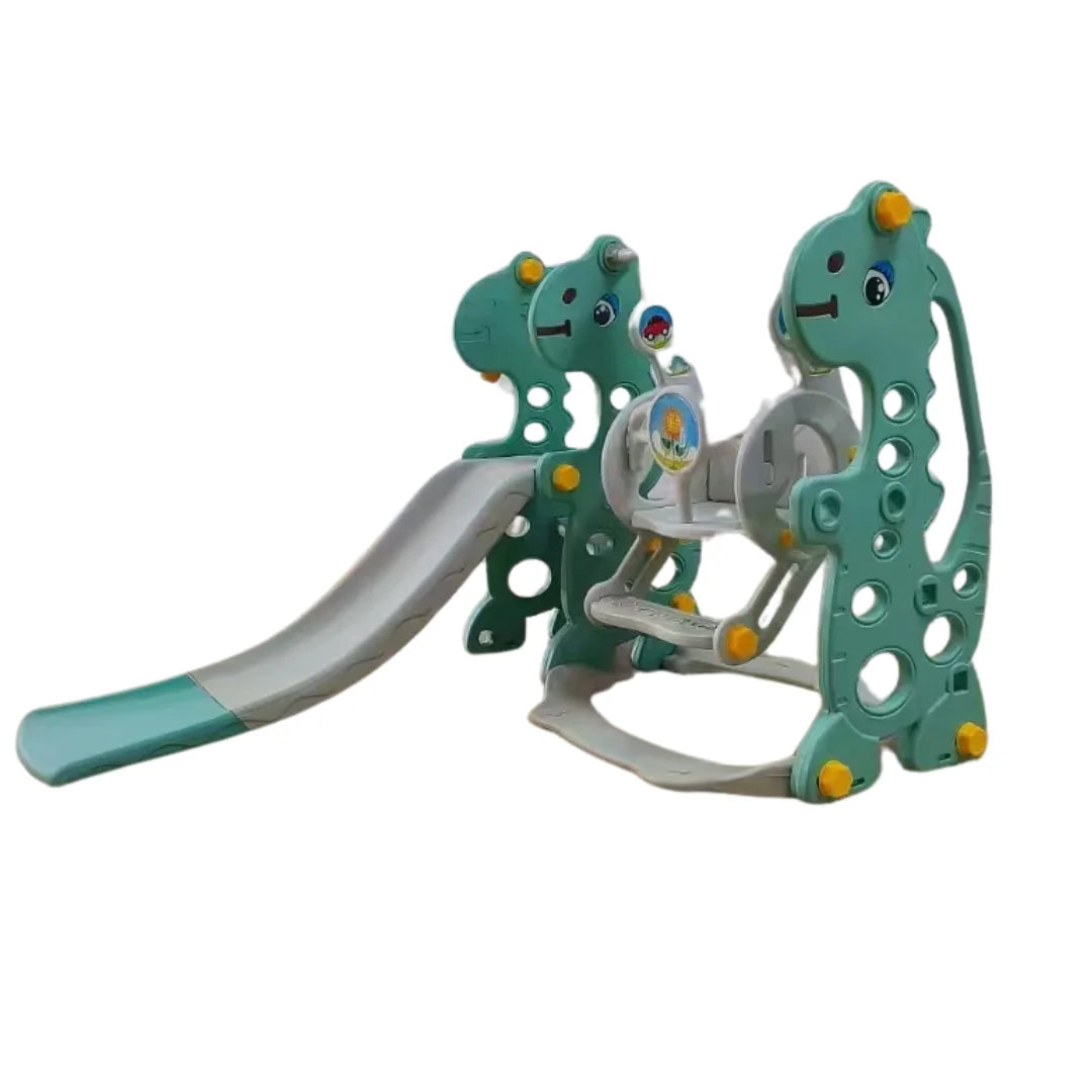 4-in-1 Toddler Playground Set Swing, Slide, Climber, and Basketball Hoop Backyard ad Indoor slide Playset for Boys and Girls,Easy to Assemble Blue Play Equipment for Kids