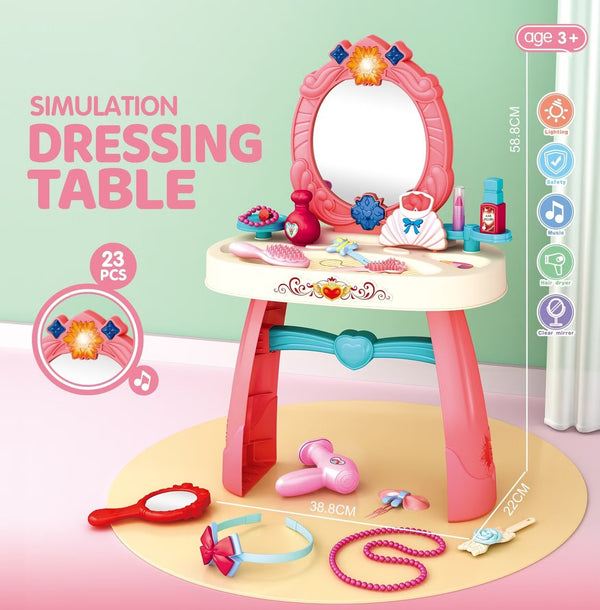 Kids dressing table pretend toy playset