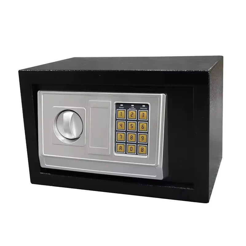 Steel Safe Deposit Box Household & Office Mini Safe with Mechanical Lock, Mountable(35*25*25)