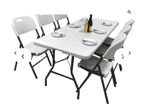 camping/picnic table (white)