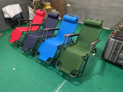 Portable 2in1 Folding Chair Folding Bed Recliner for camping