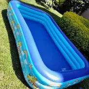 300CM BY 180CM Rectangular inflatable swimming pool, suitable for family use.