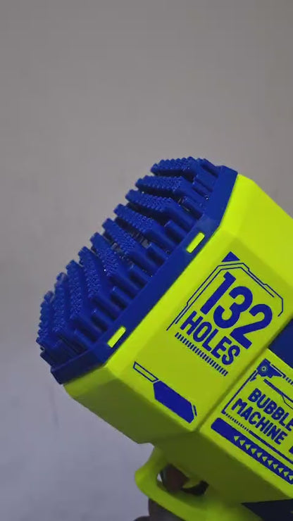 Kids bubble gun with 132 holes